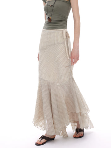 Pleated Maxi Skirt