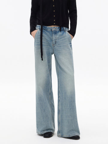 Washed Wide Denims