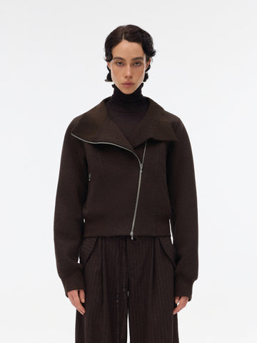 Stand-Collar Zip Jacket