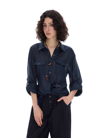 Roll-up-sleeve Shirt