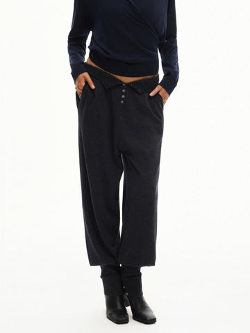 High-Waisted Knit Pants