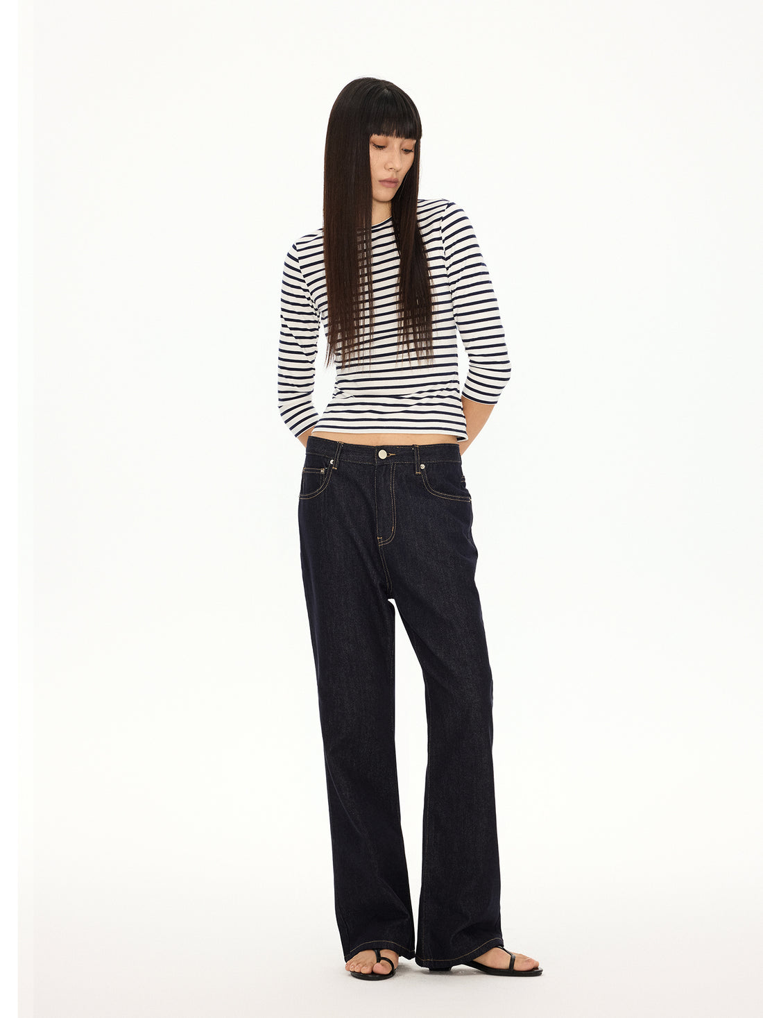 Fitted Striped Longsleeve