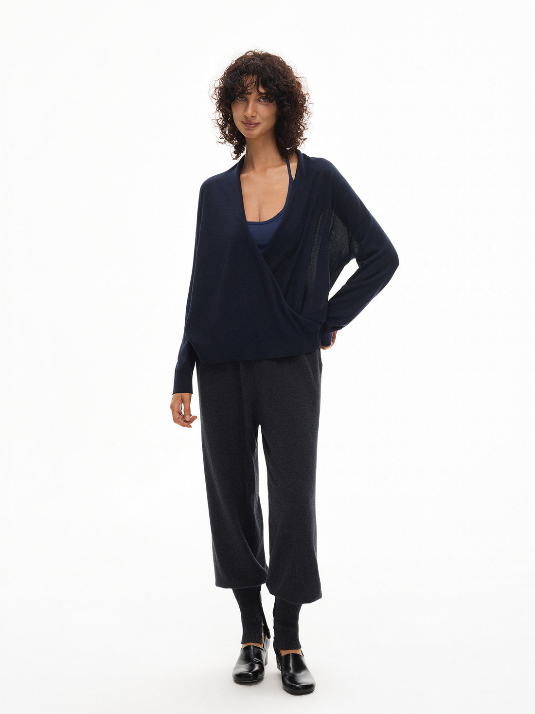 V-neck Cardigan Sweater